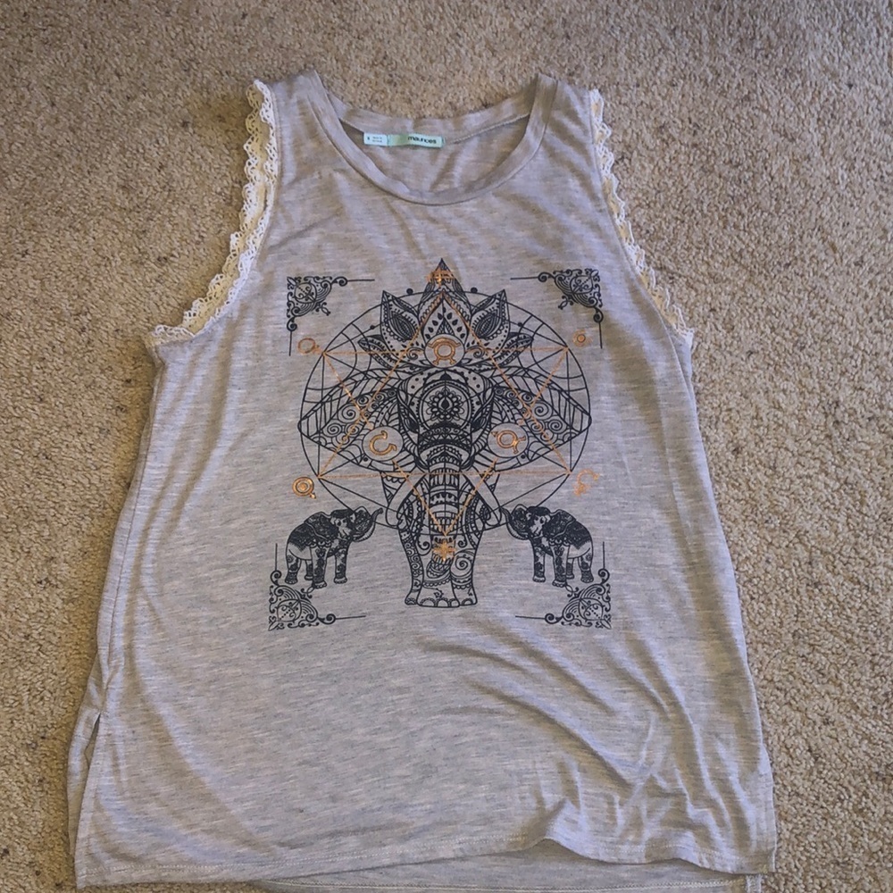 Maurice’s elephant lace tank size medium